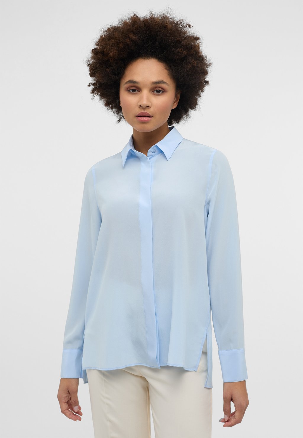 Блузка-рубашка Eterna, цвет himmelblau