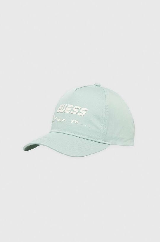 

Бейсболка из хлопка Guess, бирюзовый