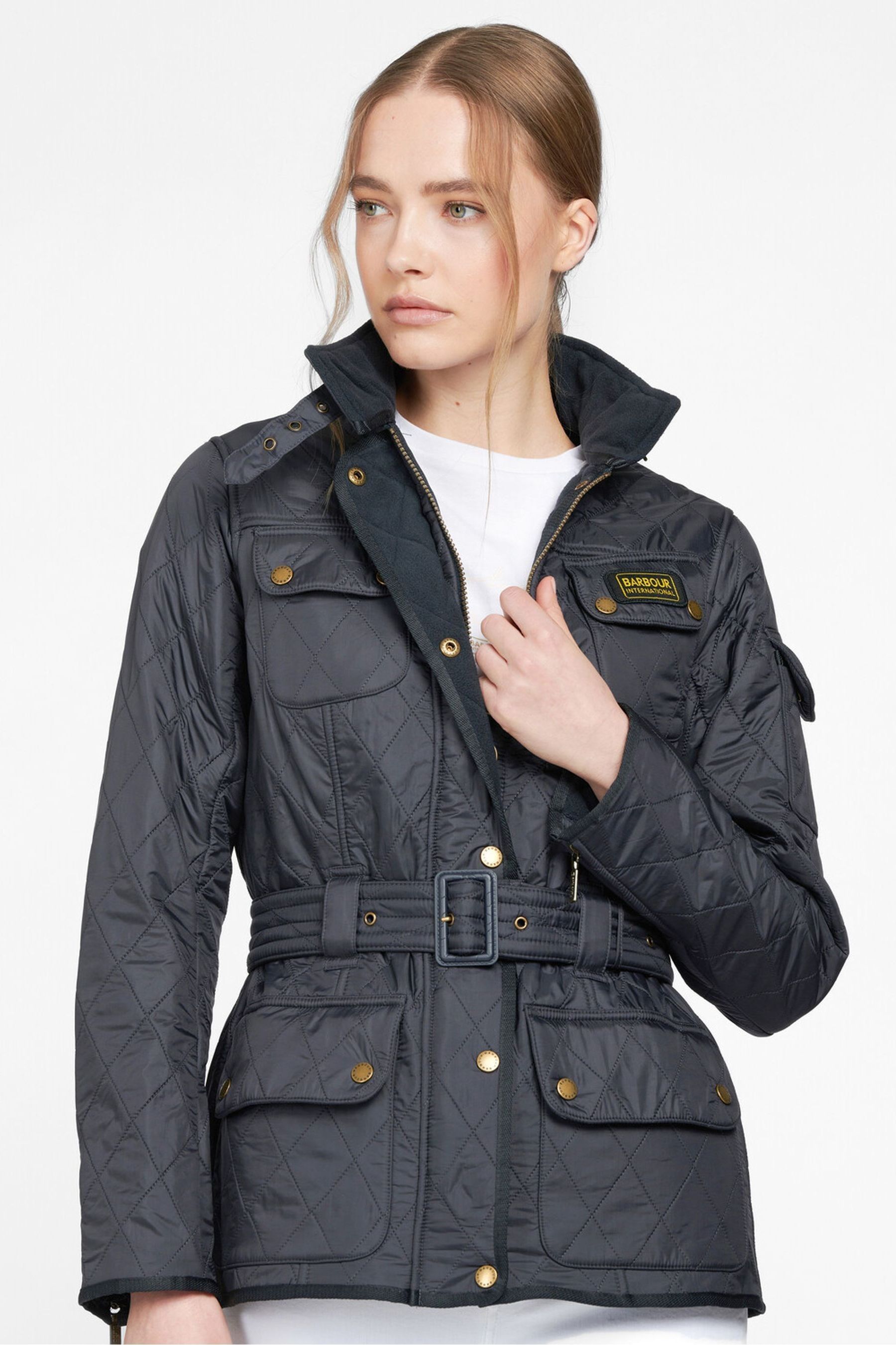 

Синяя куртка поларквилт Barbour International, синий