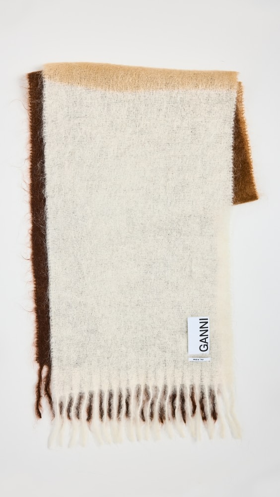 

Шарф GANNI Mohair Gradient