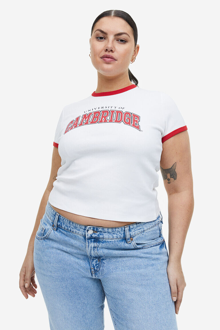 

Футболка с принтом H&M, белый