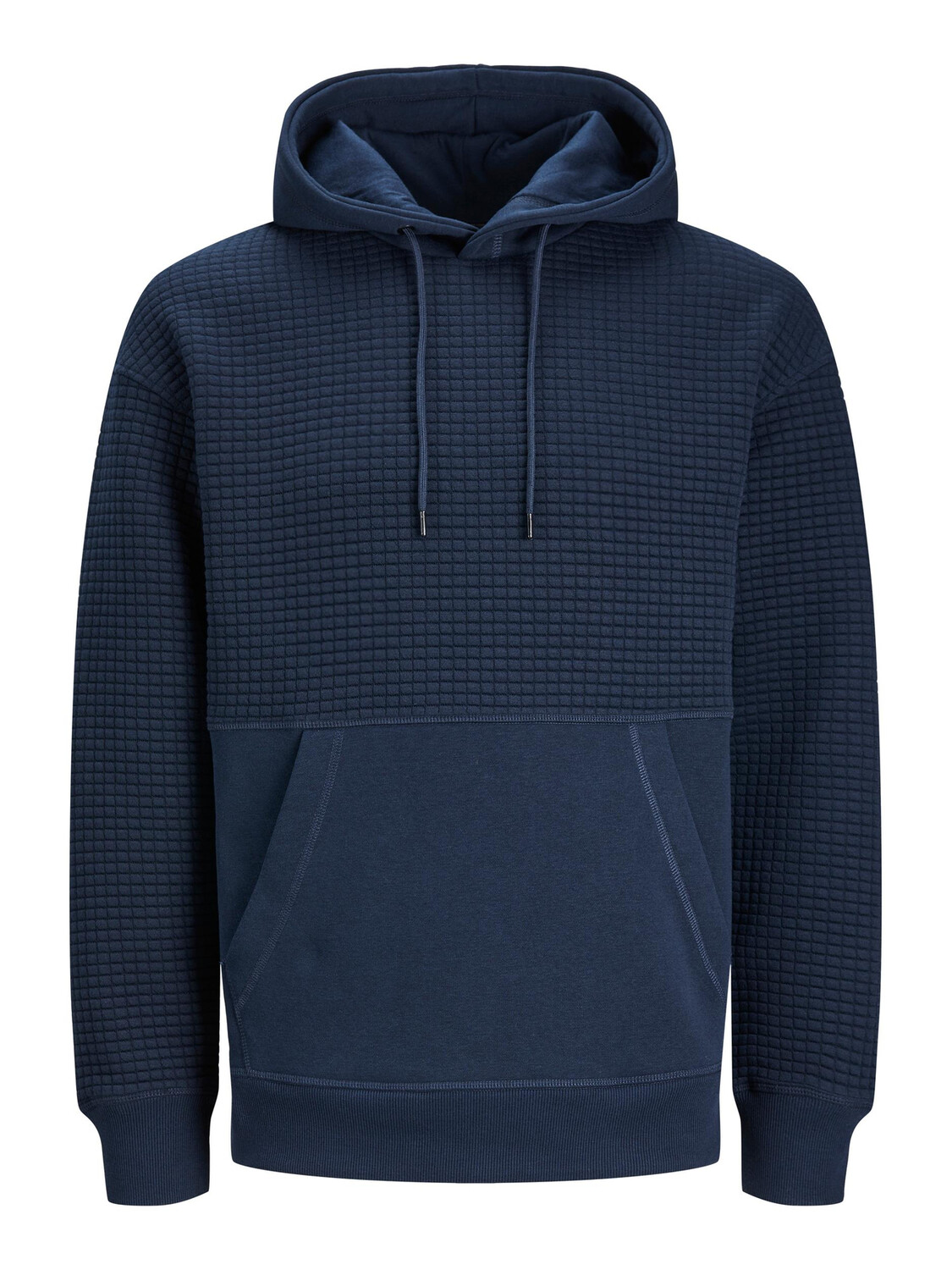 

Толстовка Jack & Jones Struktur Hoodie Kapuzen Pullover JCOBLACK, темно-синий