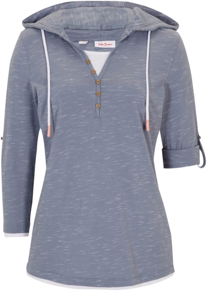 

Рубашка с капюшоном John Baner Jeanswear, голубой
