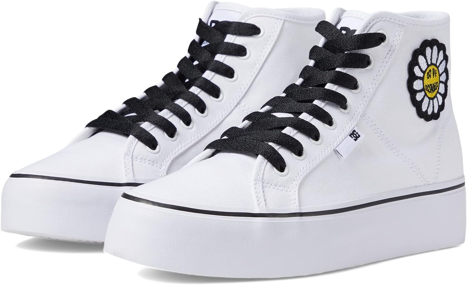 

Кроссовки Manual Hi Platform DC, цвет White/Black/Flower, Белый