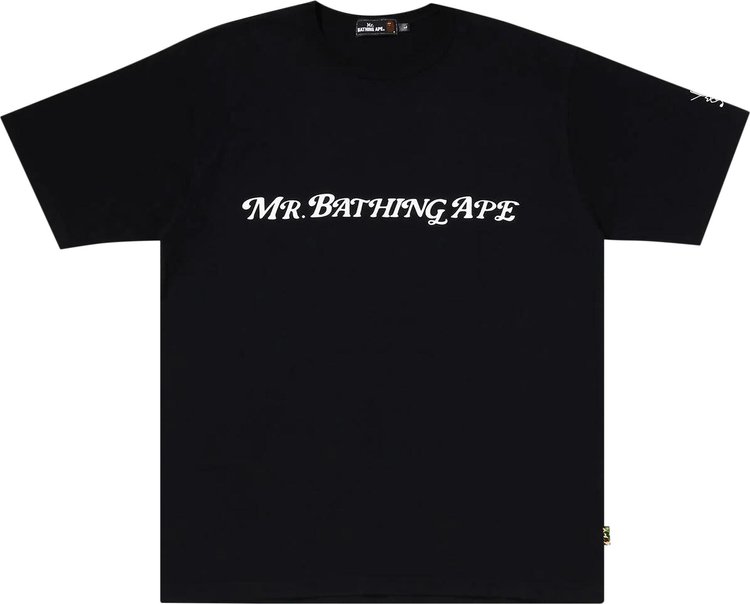 

Футболка BAPE Mr Bathing Ape Golf Wide Fit 'Black', черный