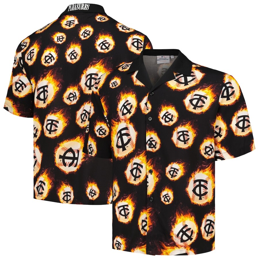

Рубашка PLEASURES Minnesota Twins, черный