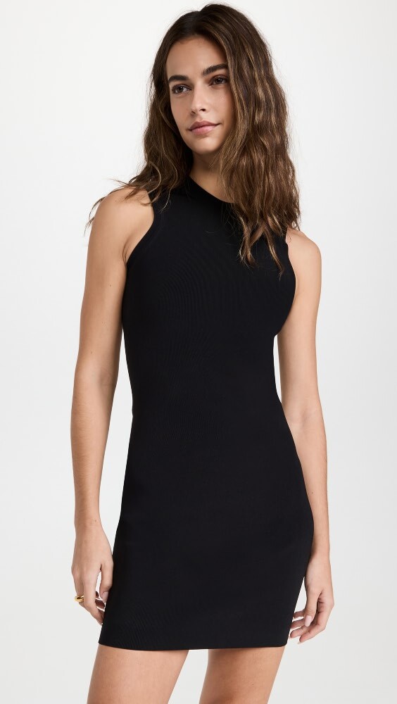 

Платье мини Victoria Beckham Fitted, черный