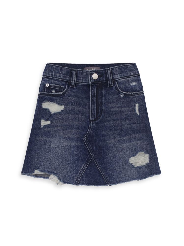 

Джинсовая мини-юбка с эффектом потертости Jenny для девочек Dl1961 Premium Denim, цвет Skylark