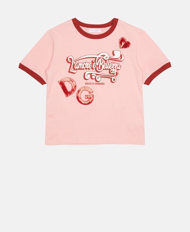 

Футболка Dolce & Gabbana, розовый