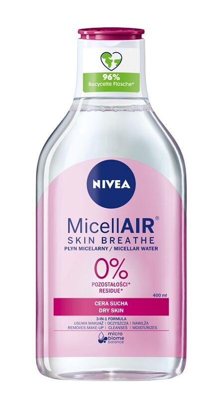

Мицеллярная жидкость Nivea MicellAir Skin Breathe, 400 мл
