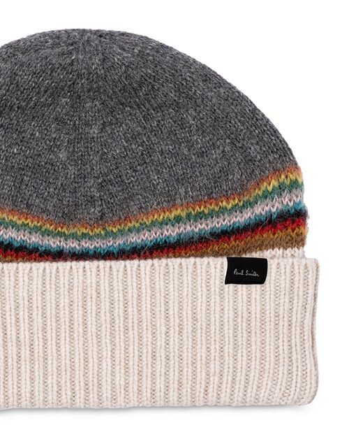 

Фирменная шапка интарсия Paul Smith, цвет Gray