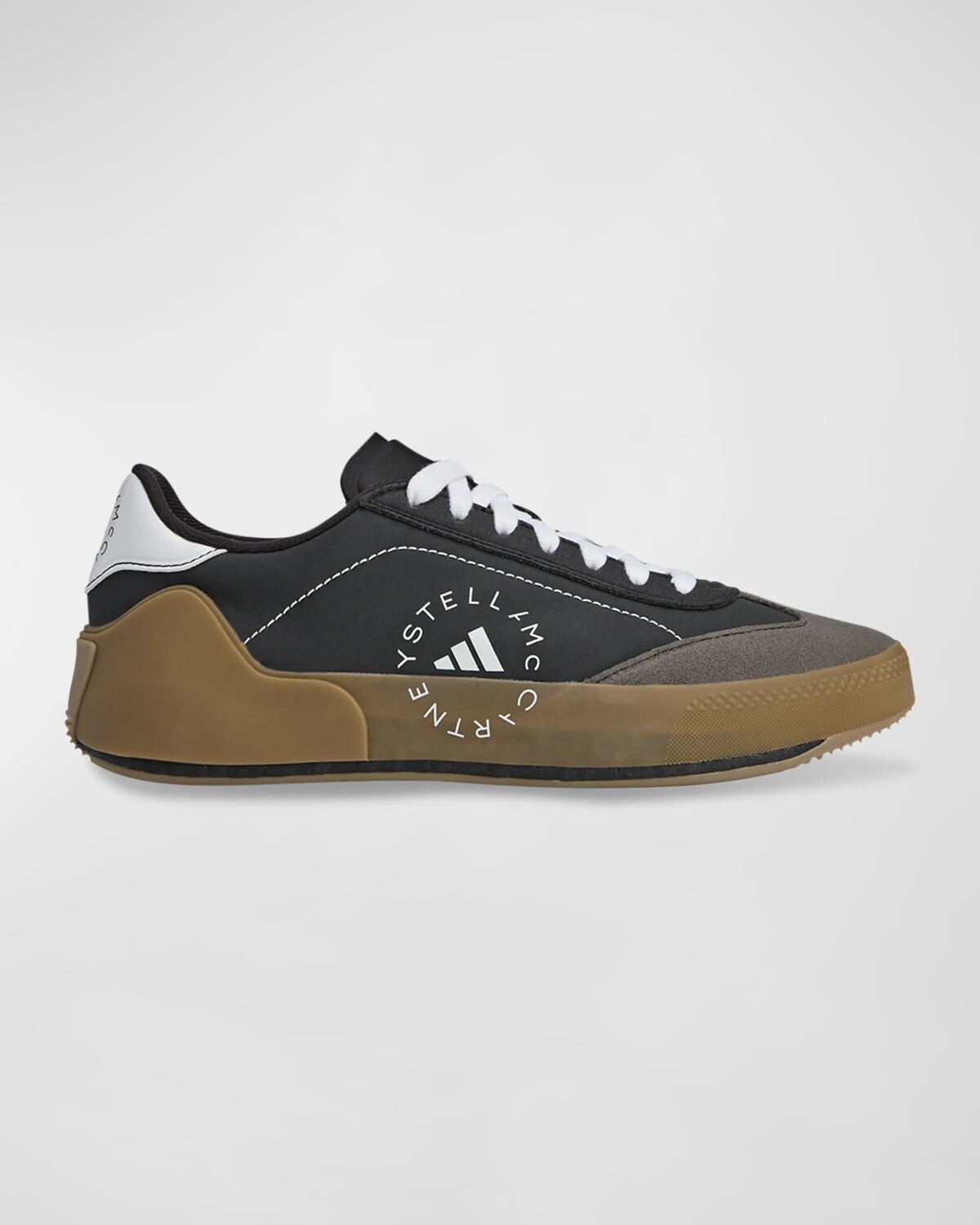 

Кроссовки на шнуровке Court Boost Adidas By Stella Mccartney, цвет Ftwr Whitegum5Core Black