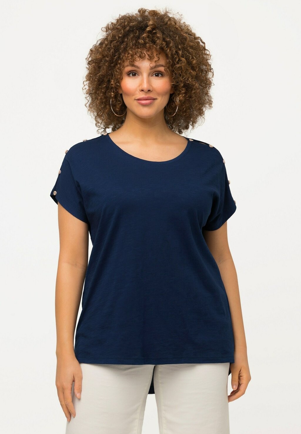 

Футболка базовая Ulla Popken, цвет donkerblauw