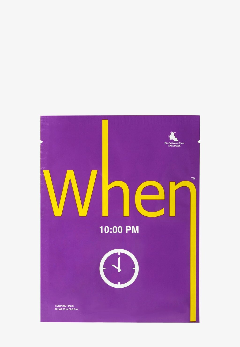

Маска для лица When 10:00 Pm (Pouch Only) When