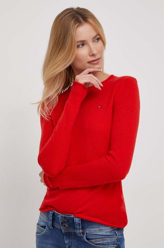 

Шерстяной свитер Tommy Hilfiger, красный