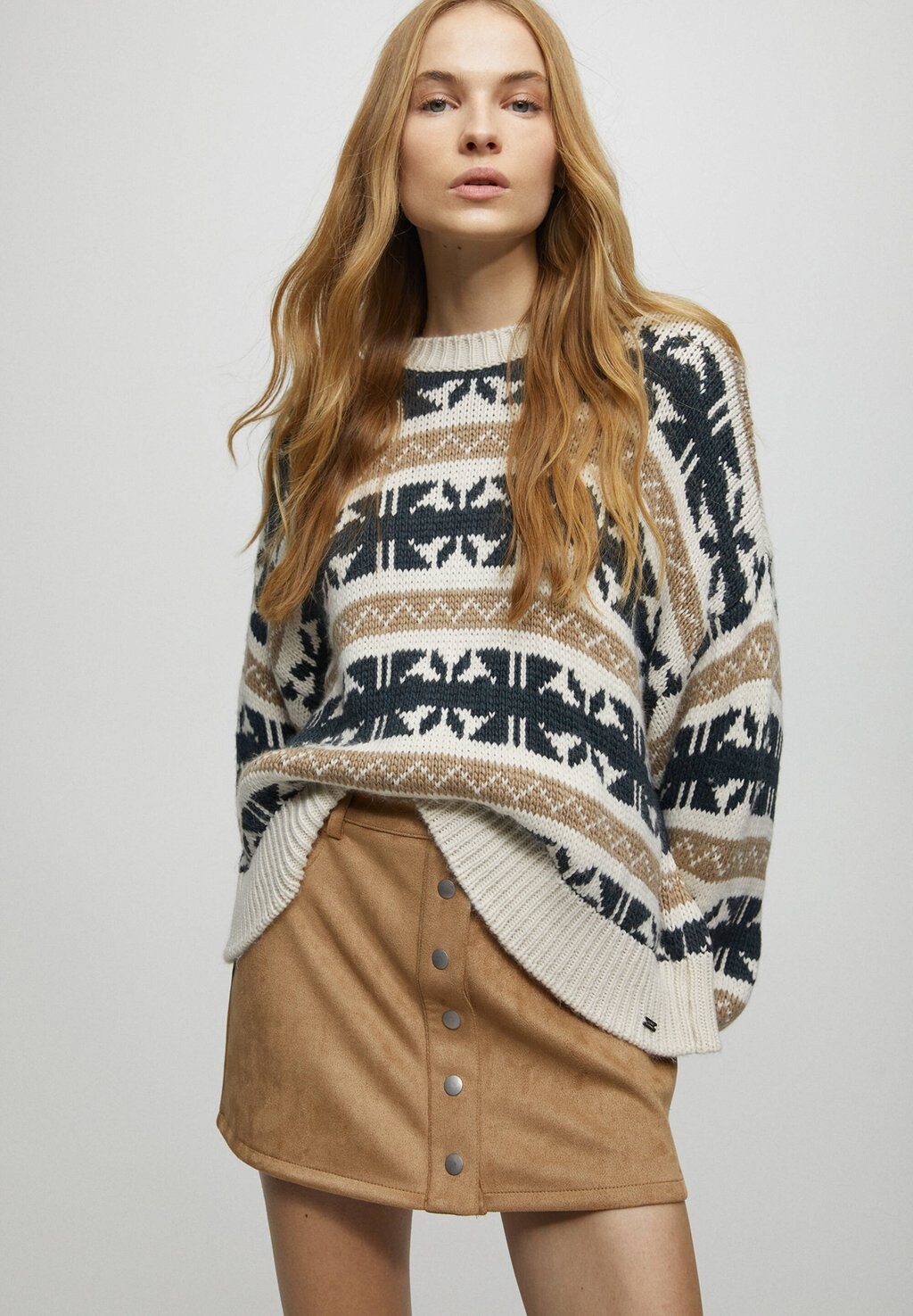 

Свитер PULL&BEAR, бежевый