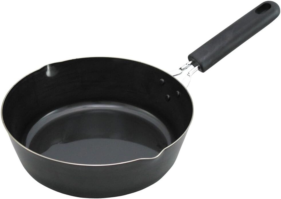 

Shimomura Planning 34698 Железная сковорода, глубокая, 9,4 дюйма (24 см), сделано в Японии, совместима с индукционным и прямым нагревом, устойчива к горению, равномерное горение, вкусная выпечка в комплекте, носик