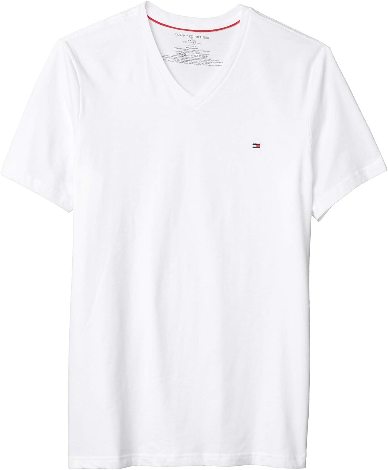 

Футболка Core с V-образным вырезом и короткими рукавами Tommy Hilfiger, белый