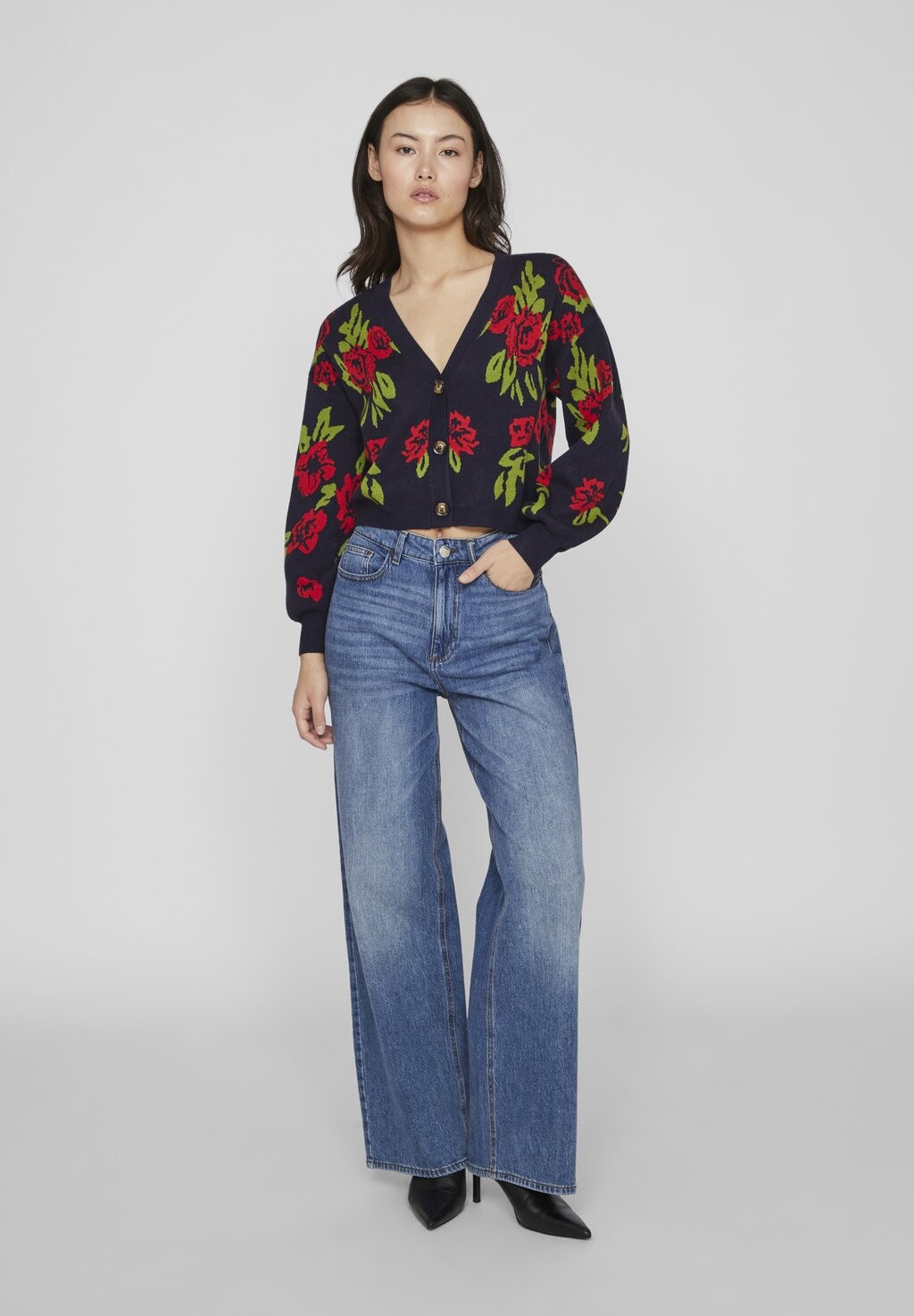 

Кардиган VILA Petite КАРДИГАН VIZASSI С V-образным вырезом, цвет navy blazer