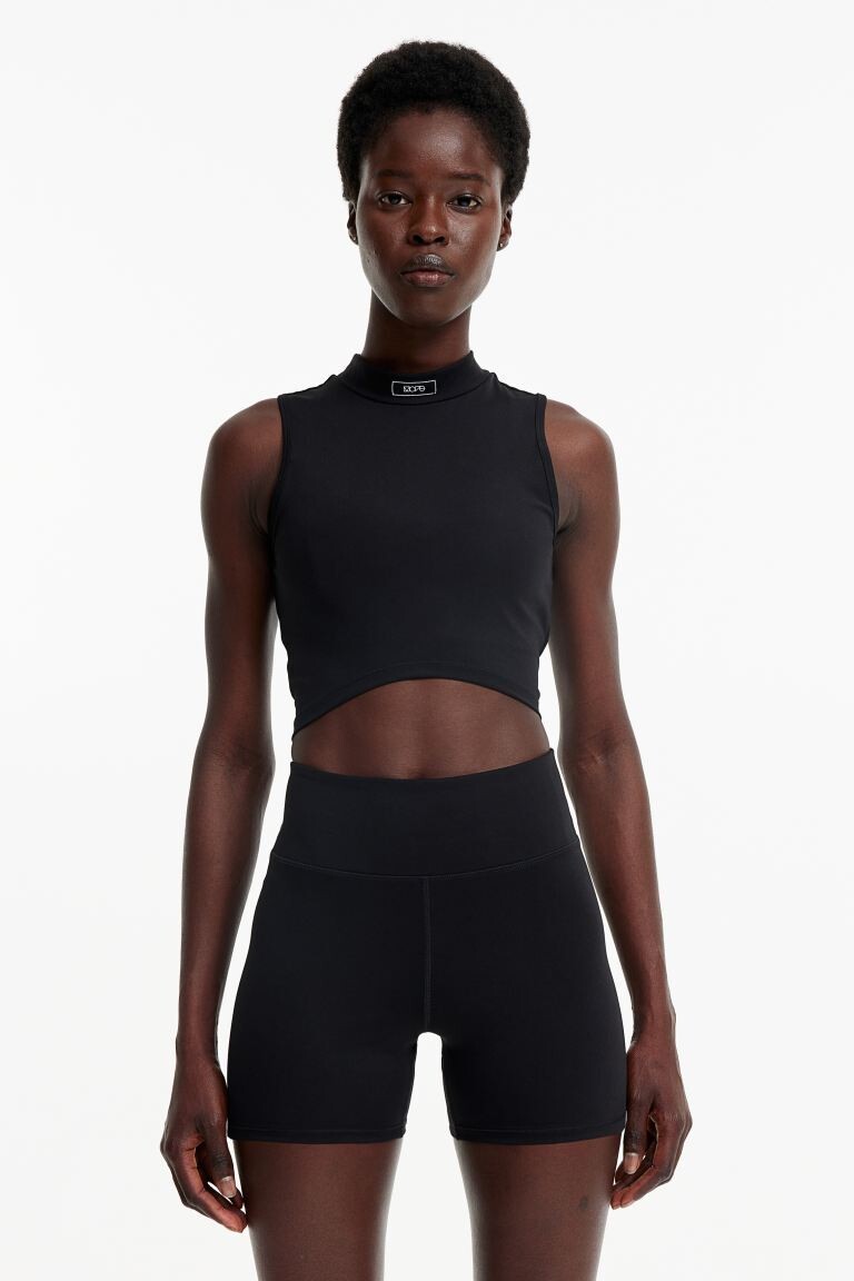 

Укороченный спортивный топ DryMove H&M