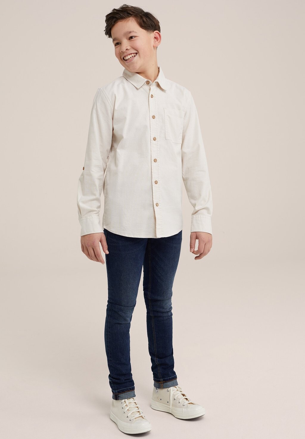 

Рубашка WE Fashion, цвет beige