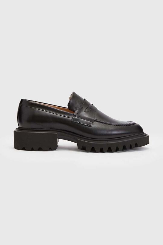 Кожаные мокасины Lola Loafer AllSaints, черный кожаные мокасины sammy leather loafer allsaints черный