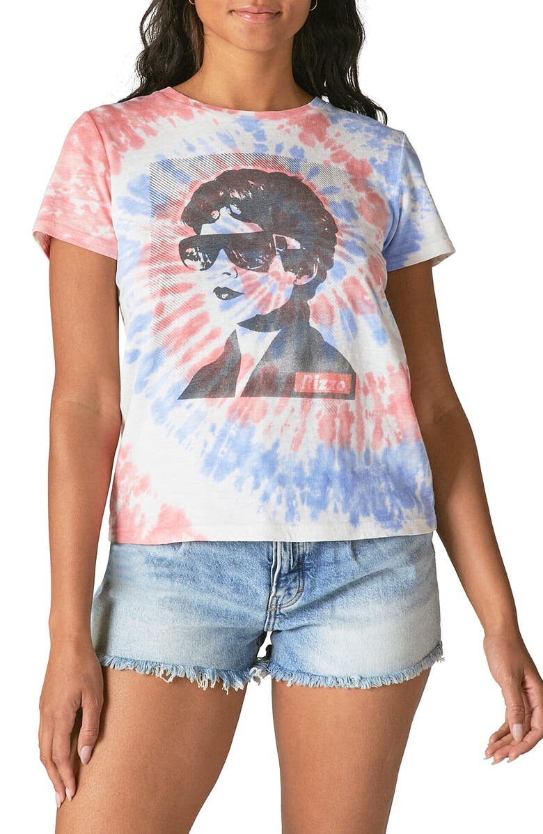 

Футболка с графическим принтом Rizzo Tie Dye LUCKY BRAND