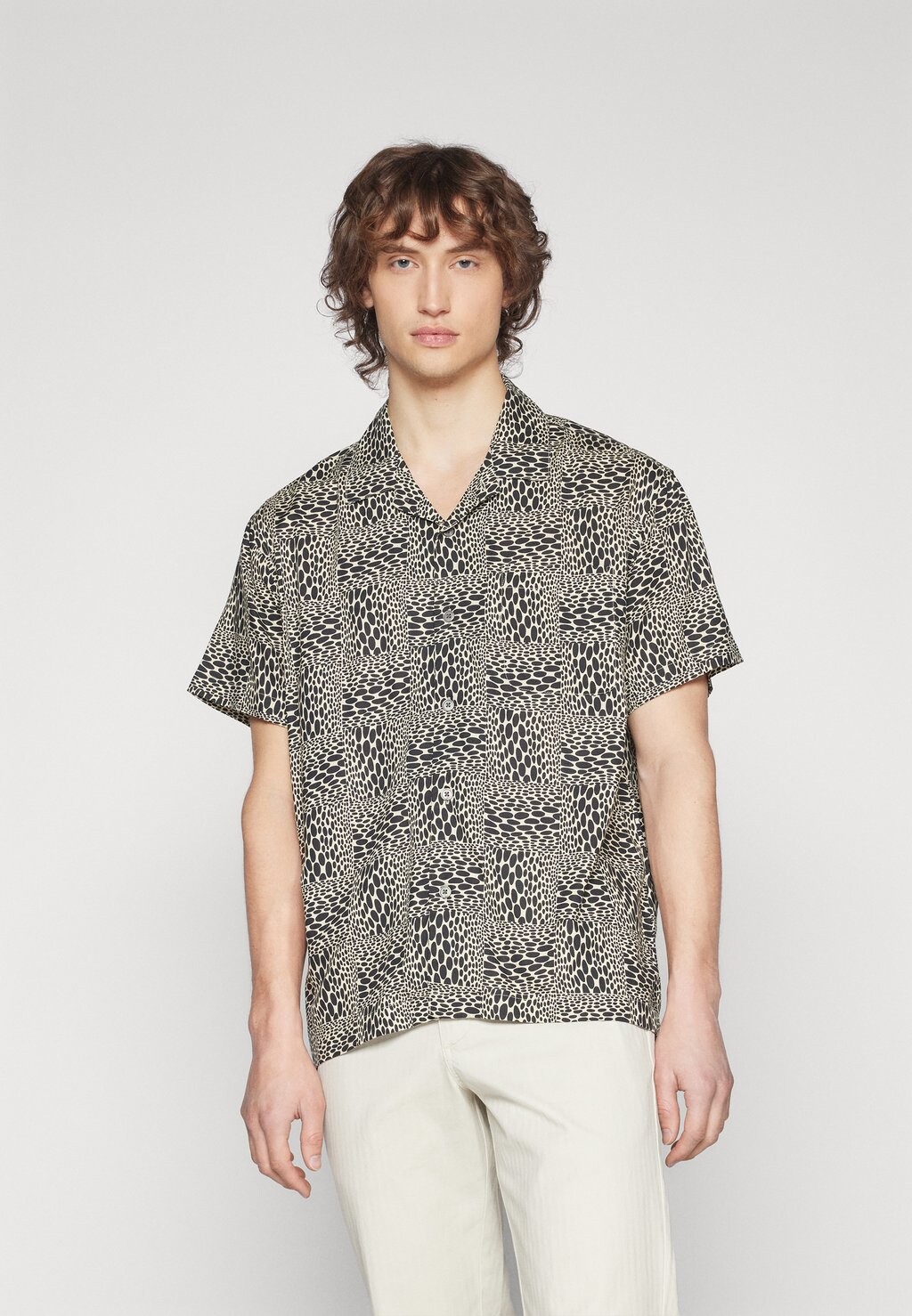 

Рубашка HOBART UNISEX Obey Clothing, цвет oyster/grey/multi