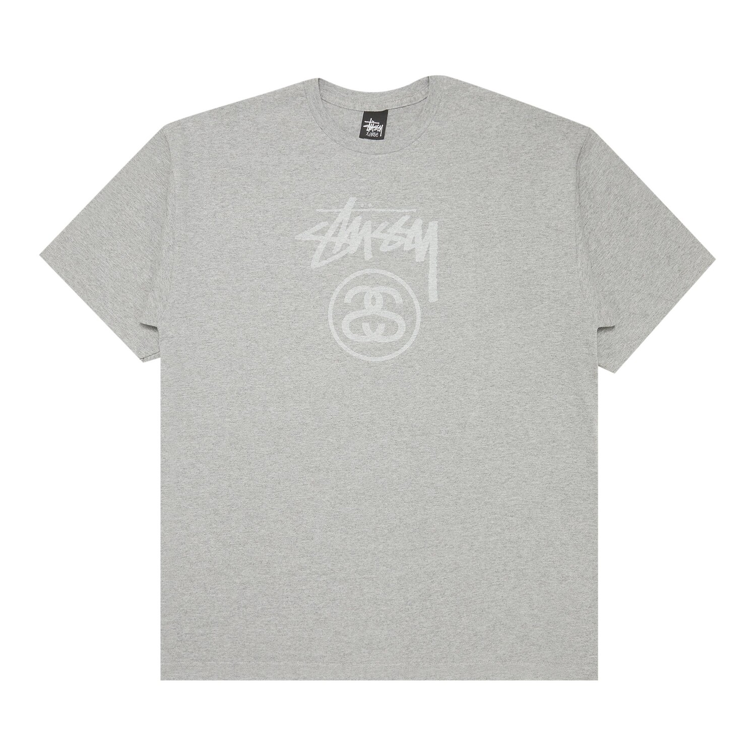 

Футболка с логотипом Stussy Stock Tone, Grey Heather