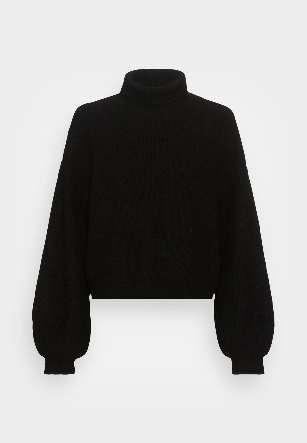 

Свитшот Vero Moda VMYVONNE ROLLNECK ROLLEDGE, черный