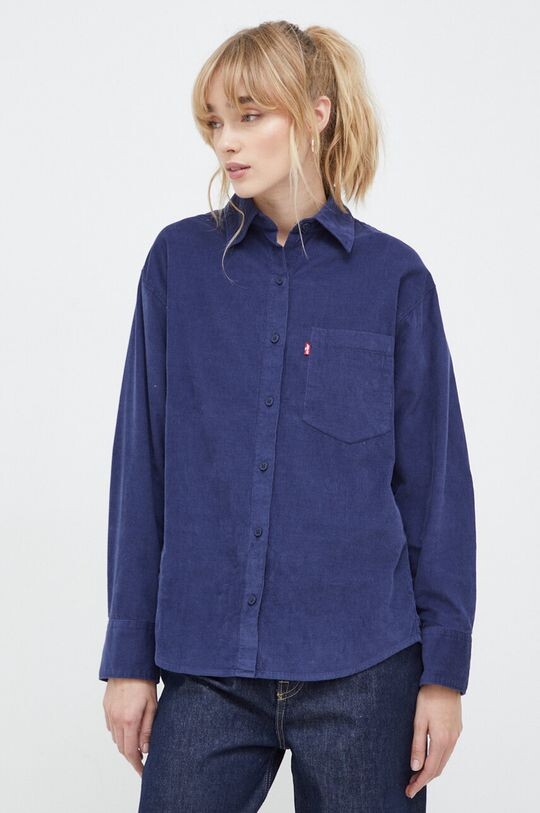 

Вельветовая рубашка Levi's, темно-синий