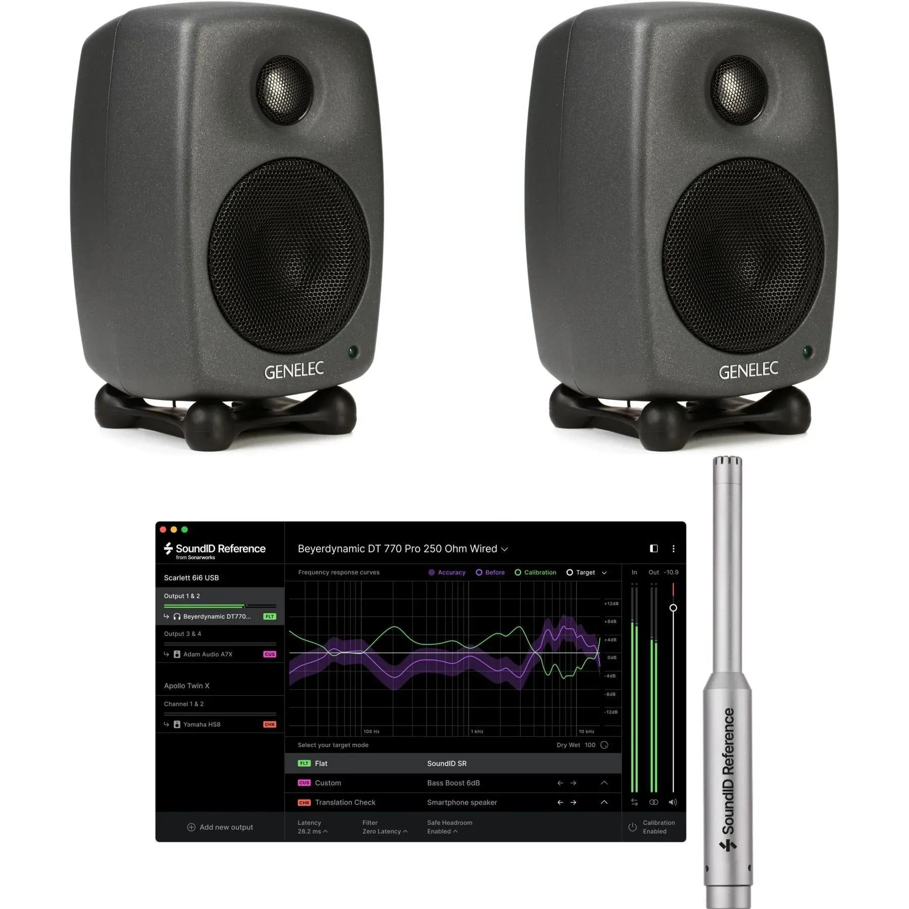 

Genelec 8010A 3-дюймовый активный студийный монитор и комплект программного обеспечения для калибровки