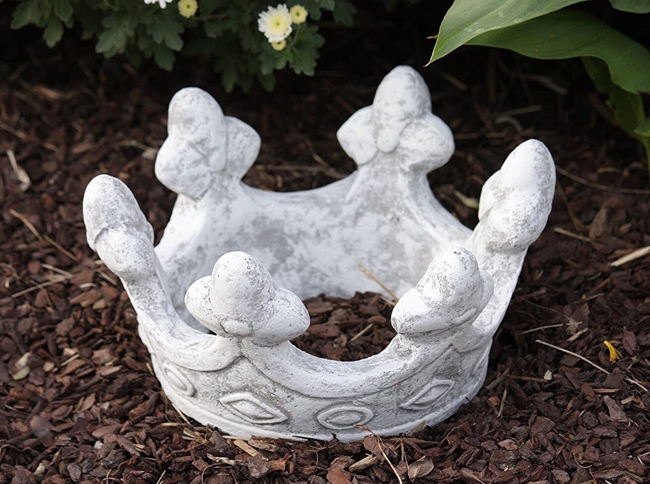 

Stoneandstyle каменная фигура каменная скульптура корона, морозостойкая и атмосферостойкая, цельный литой камень