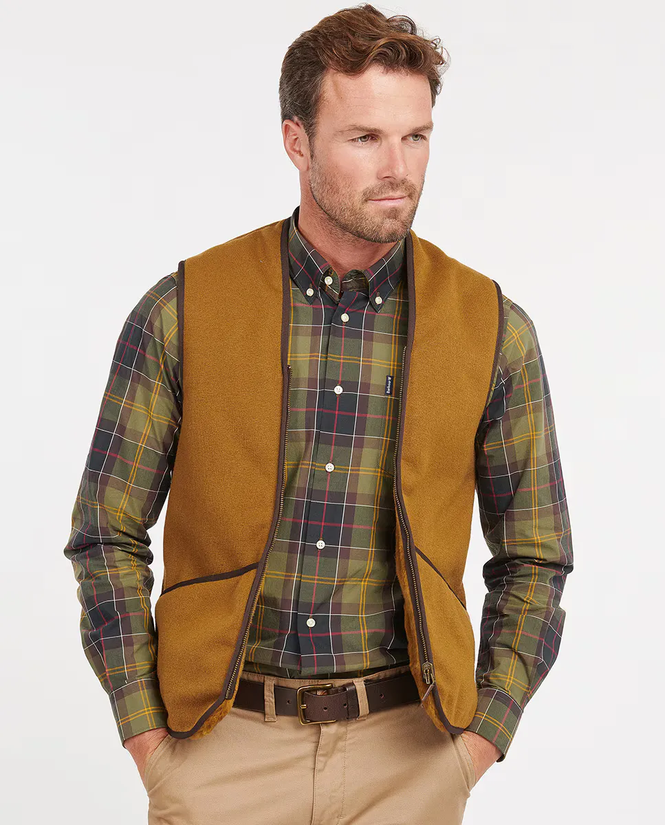 

Мужской жилет на молнии коричневого цвета Barbour, коричневый