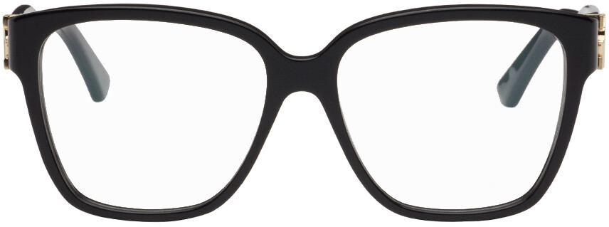 

Черные квадратные очки Cartier, цвет Black/Black transparent