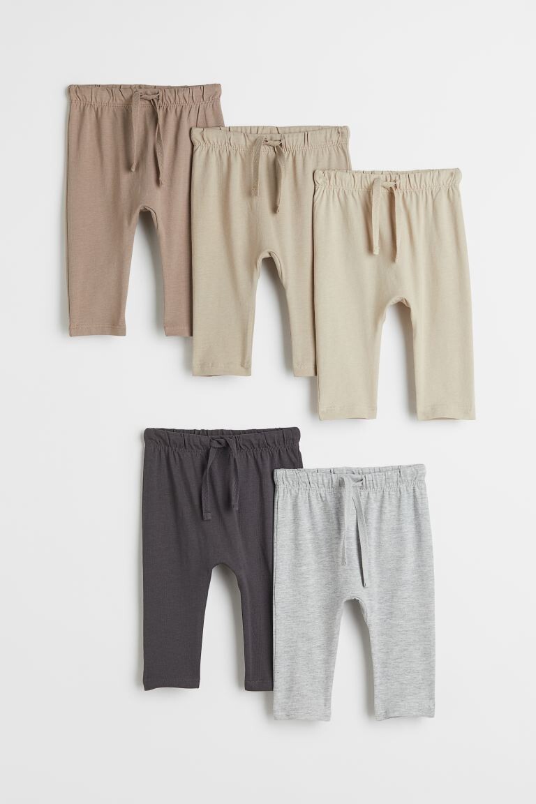 

Комплект из 5 спортивных брюк из хлопкового джерси H&M