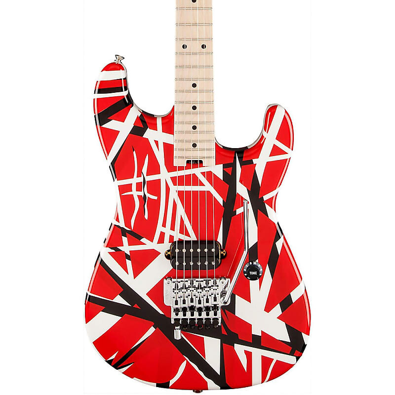 

Электрогитара EVH Striped Series Electric Guitar Red with Black Stripes