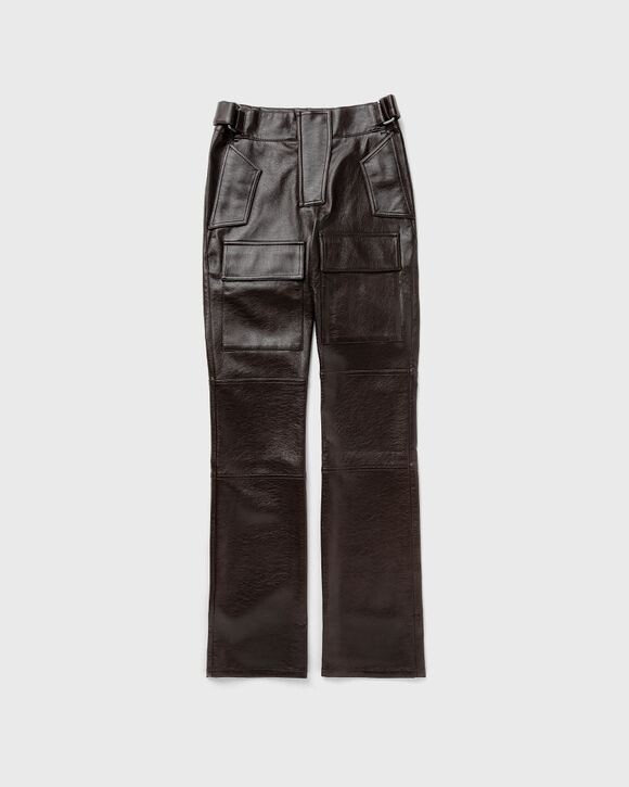

Брюки Misbhv Faux Leather Moto Trousers, коричневый