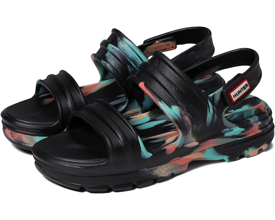 

Сандалии Hunter Bloom Algae Marble Sandal, черный