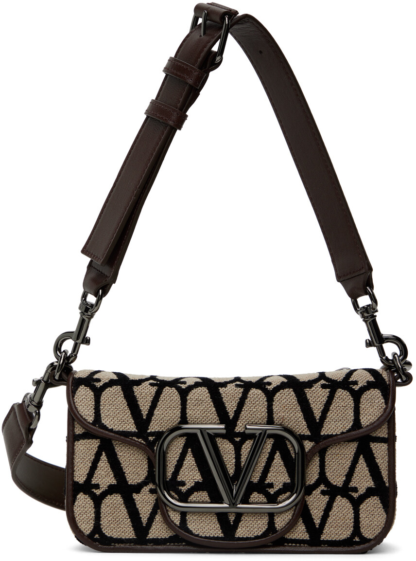

Бежевая мини-сумка Locò Toile Iconographe Valentino Garavani