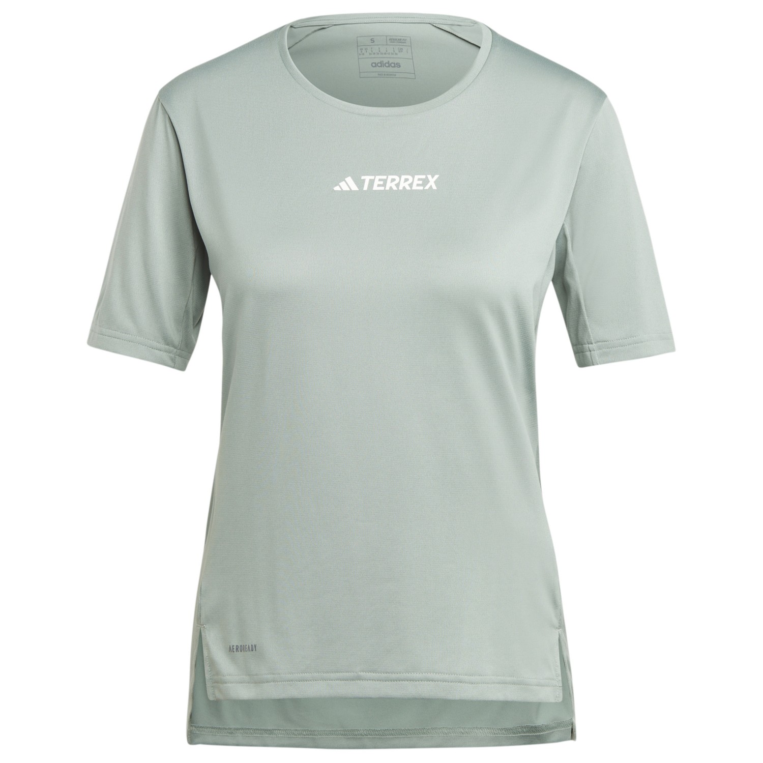 Функциональная рубашка Adidas Terrex Women's Terrex Multi T Shirt, цвет Silver Green фотографии