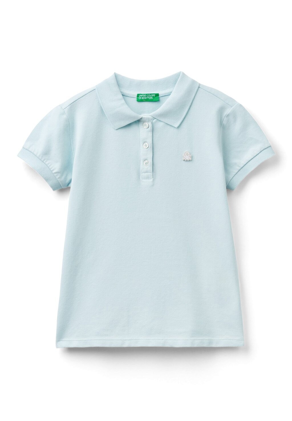 

Рубашка-поло Short Sleeve United Colors of Benetton, синий
