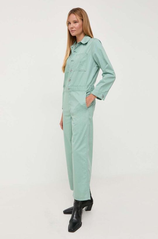 

Хлопковый комбинезон Levi's, зеленый