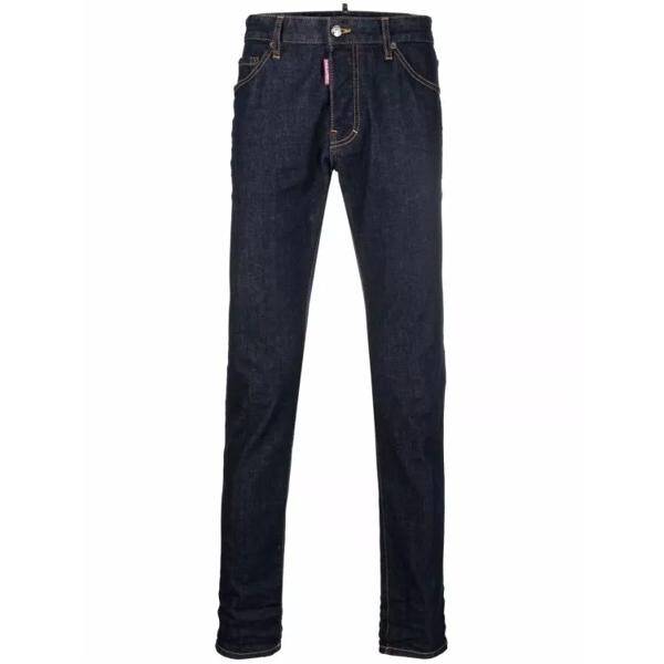 

Джинсы icon-logo straight-leg denim jeans Dsquared2, синий