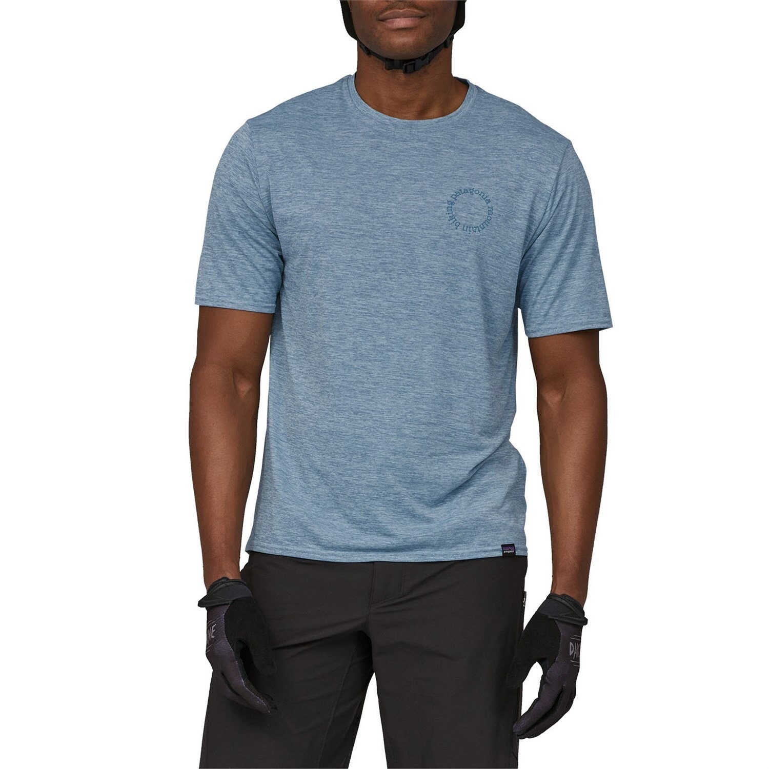 

Рубашка Patagonia Cap Cool Daily Graphic-Lands, цвет Spoke Stencil: Steam Blue X-Dye