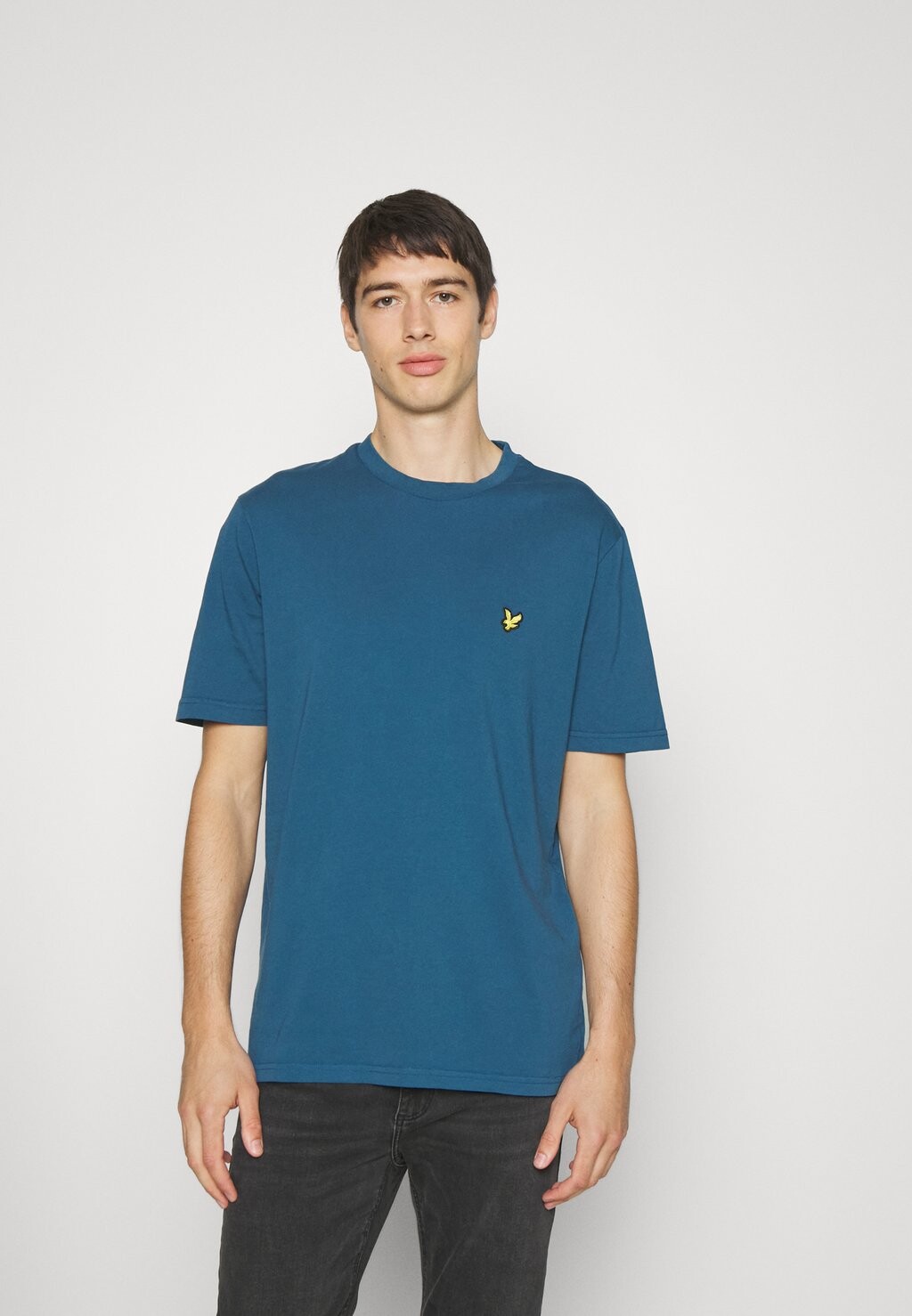 

Базовая футболка Lyle & Scott, апрель темно-синяя, Синий