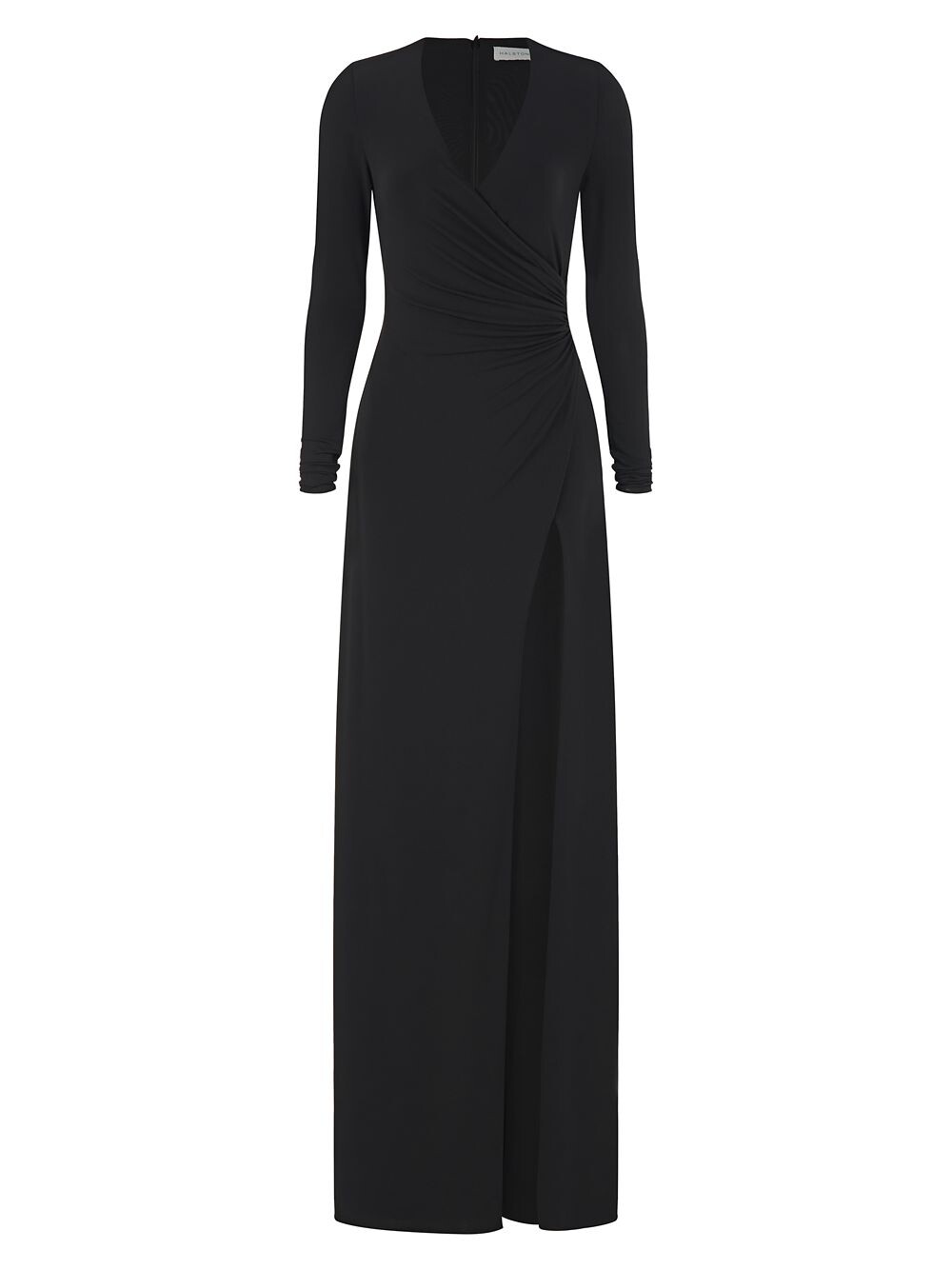 

Сиднейское платье из джерси с рюшами Halston, черный