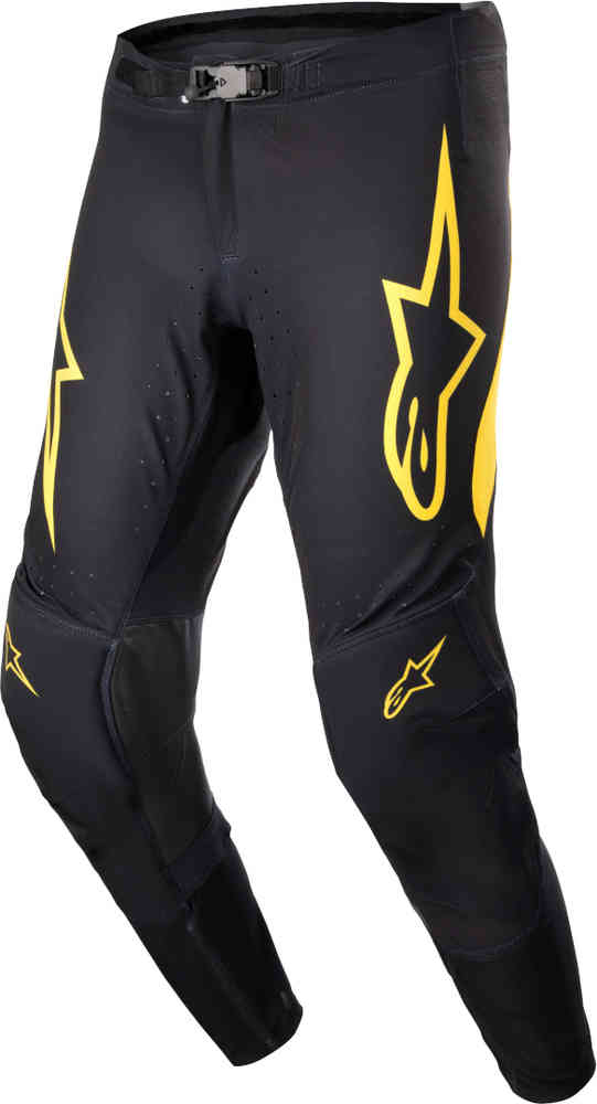 Брюки для мотокросса Supertech Ward Alpinestars, черный желтый штаны для мотокросса велосипед для езды по бездорожью
