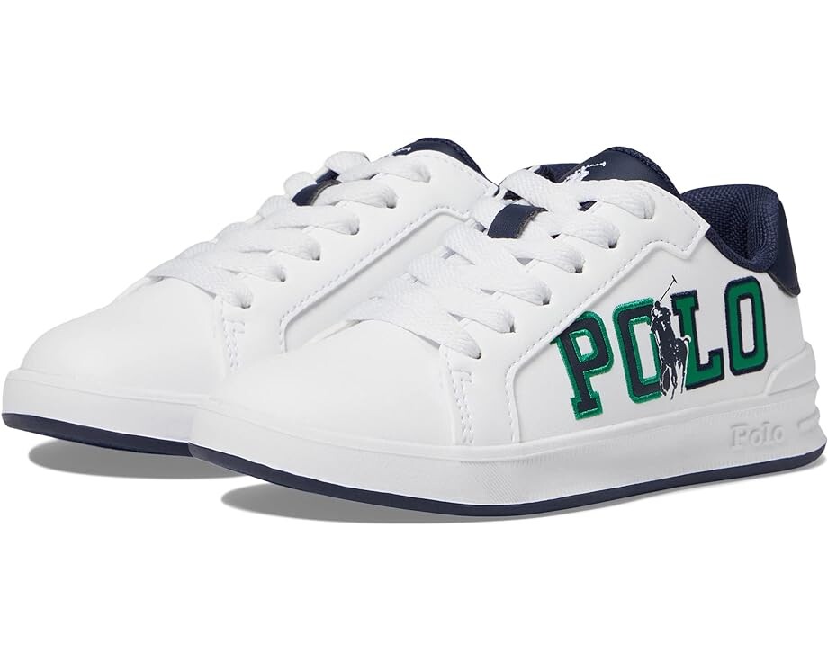 

Кроссовки Polo Ralph Lauren Heritage Court II Graphic, цвет White/Navy/Green
