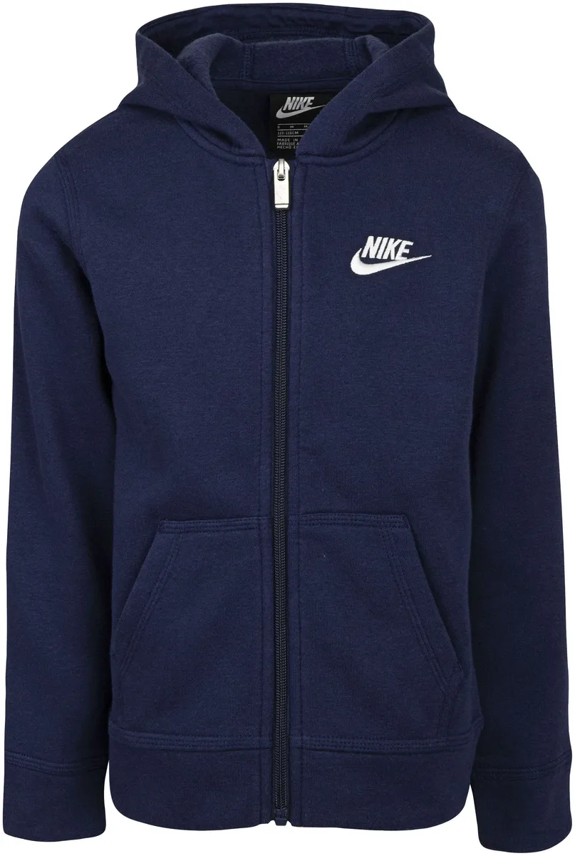 

Толстовка с капюшоном Nike Sportswear "NKB CLUB FLEECE FZ HOODIE - для детей", синий